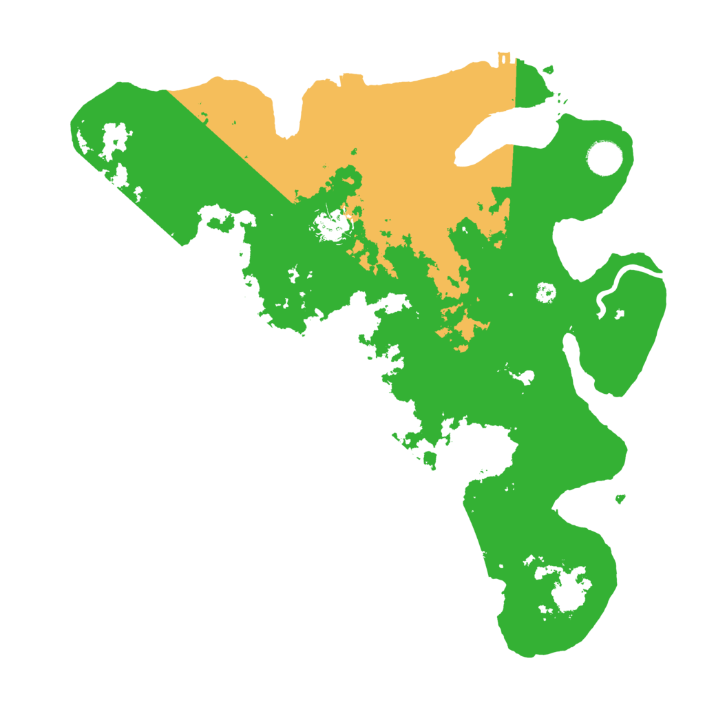 Biome Rust Map: Procedural Map, Size: 3550, Seed: 68605772