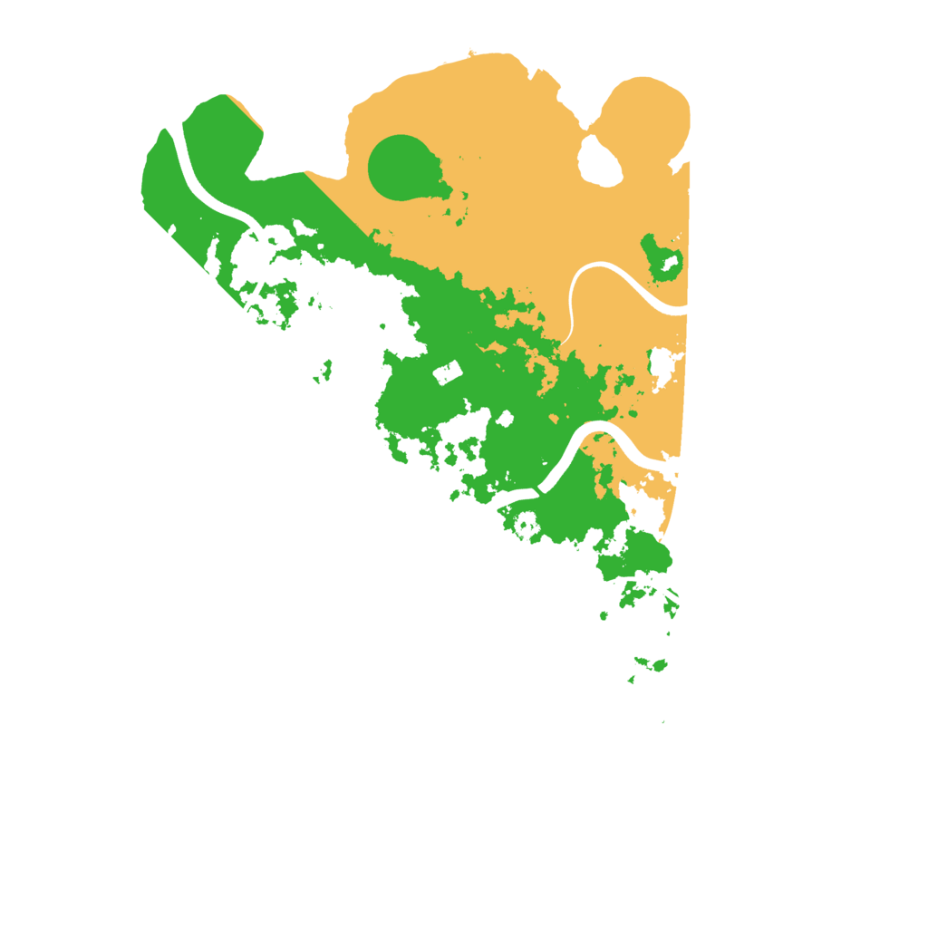 Biome Rust Map: Procedural Map, Size: 3700, Seed: 10102939