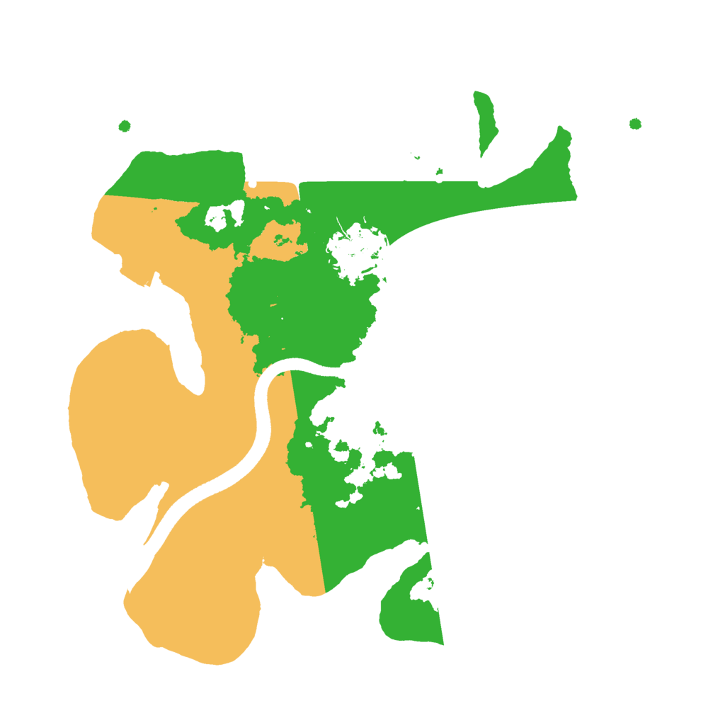 Biome Rust Map: Procedural Map, Size: 2500, Seed: 514925992