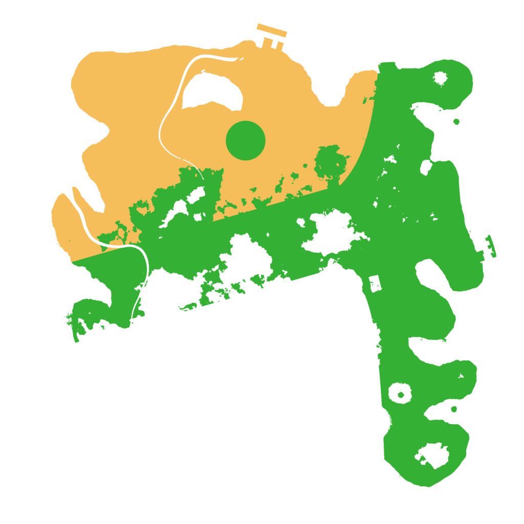 Biome Rust Map: Procedural Map, Size: 3500, Seed: 606707824