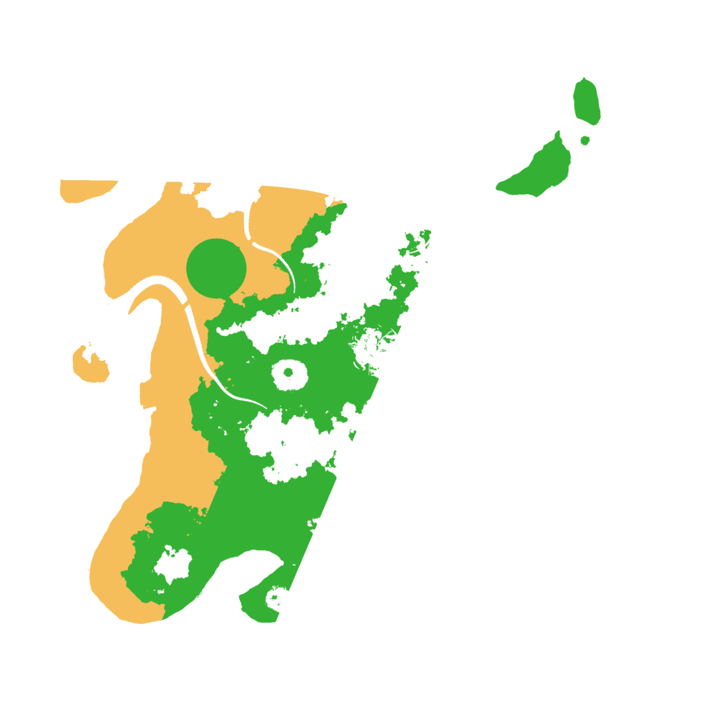 Biome Rust Map: Procedural Map, Size: 3100, Seed: 23