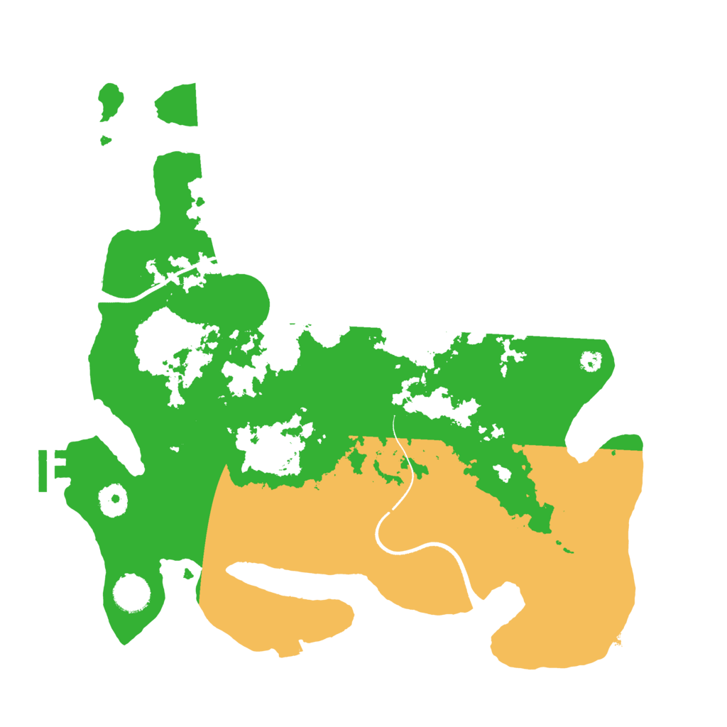 Biome Rust Map: Procedural Map, Size: 3500, Seed: 1204128271