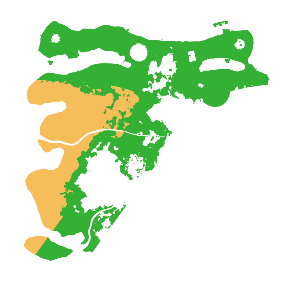Biome Rust Map: Procedural Map, Size: 3000, Seed: 19590