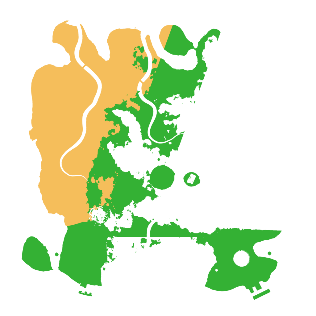 Biome Rust Map: Procedural Map, Size: 3500, Seed: 1212121212