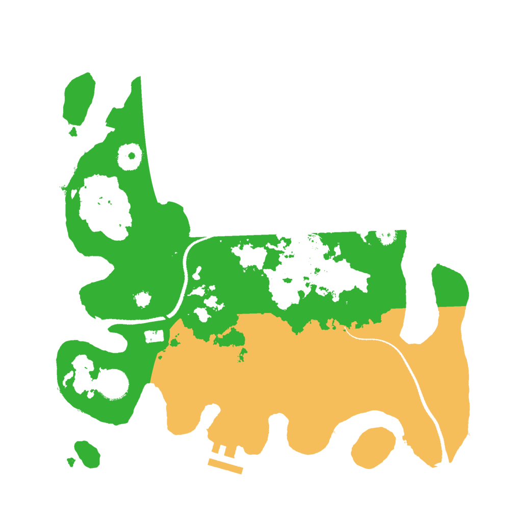 Biome Rust Map: Procedural Map, Size: 3000, Seed: 1623474