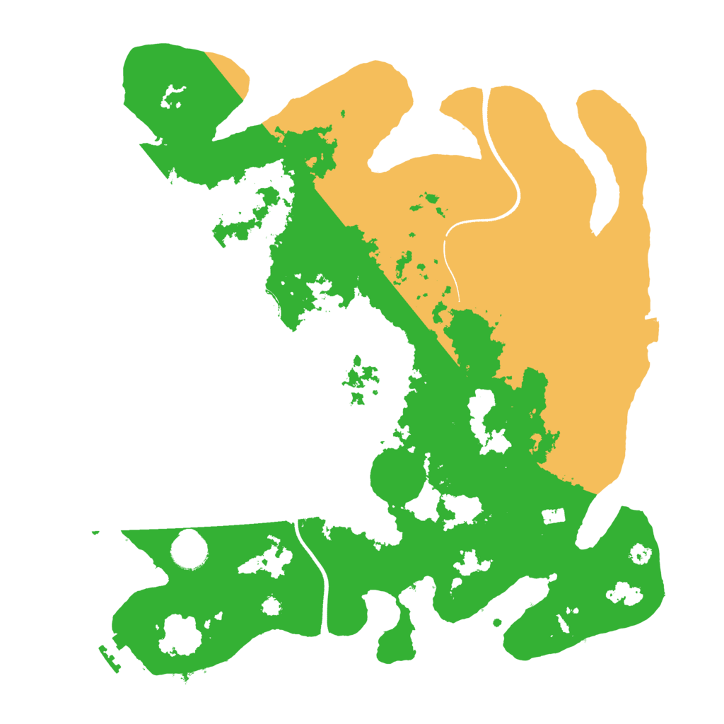 Biome Rust Map: Procedural Map, Size: 3500, Seed: 24896