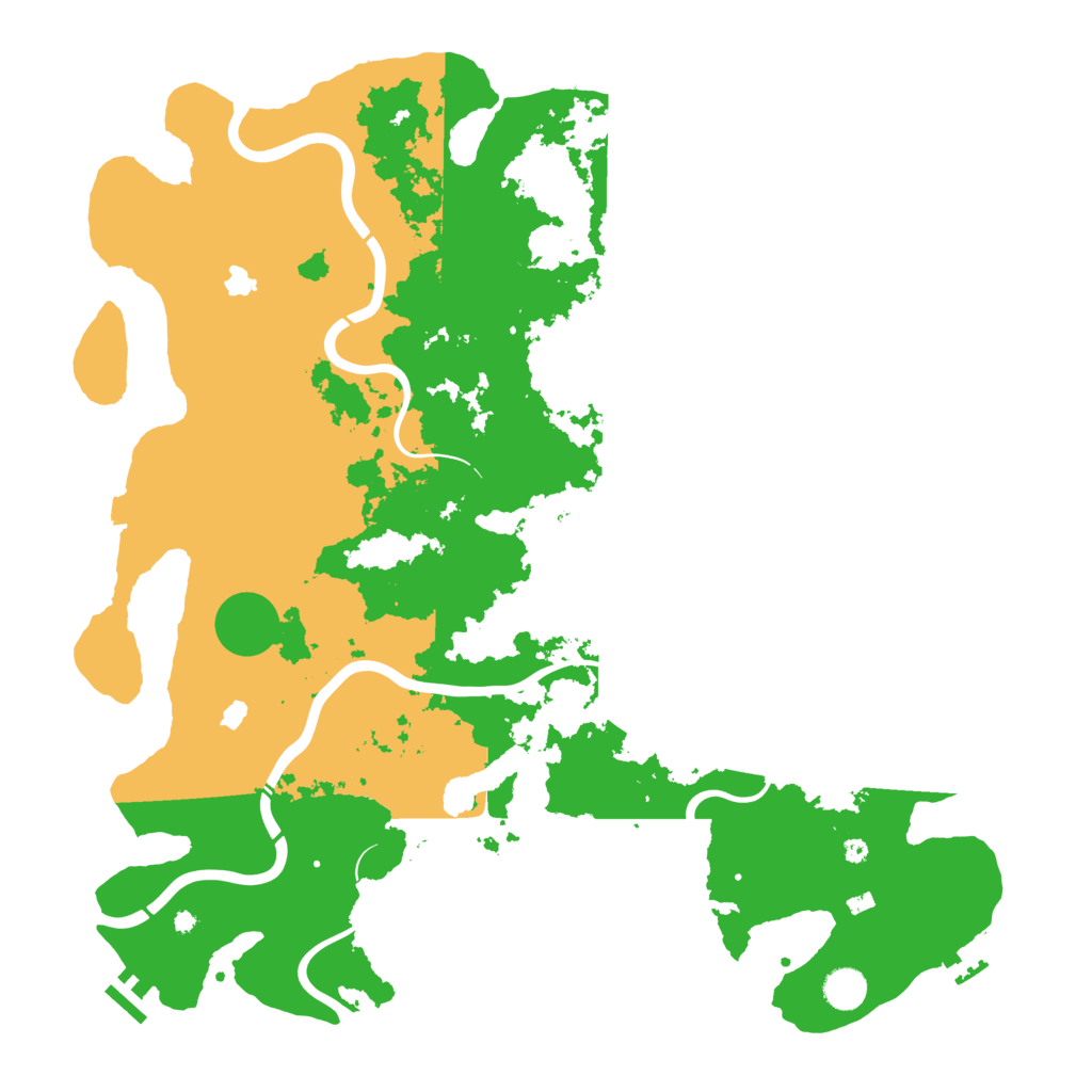 Biome Rust Map: Procedural Map, Size: 4500, Seed: 1358063828