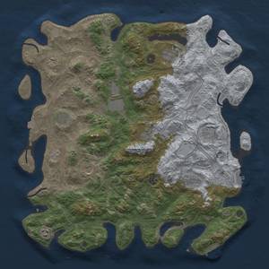 Thumbnail Rust Map: Procedural Map, Size: 4500, Seed: 1358063828, 19 Monuments