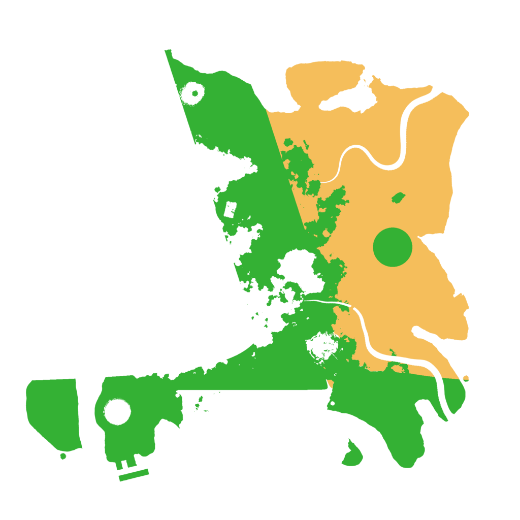 Biome Rust Map: Procedural Map, Size: 3500, Seed: 1005069870