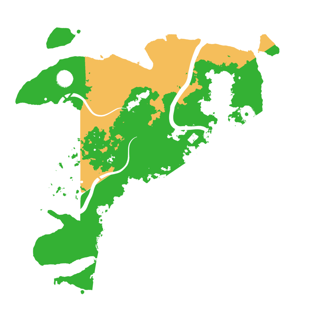 Biome Rust Map: Procedural Map, Size: 3400, Seed: 41746100