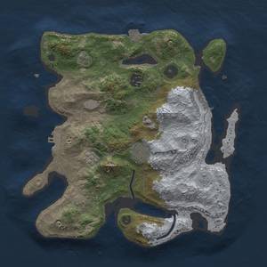 Thumbnail Rust Map: Procedural Map, Size: 3000, Seed: 1557702440, 11 Monuments