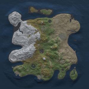 Thumbnail Rust Map: Procedural Map, Size: 3000, Seed: 836544987, 12 Monuments