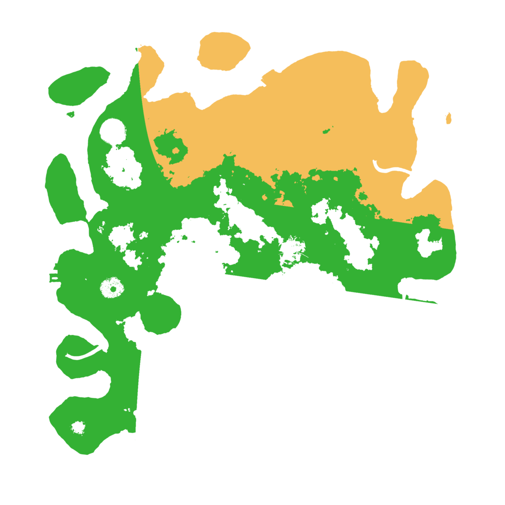 Biome Rust Map: Procedural Map, Size: 3500, Seed: 598463334