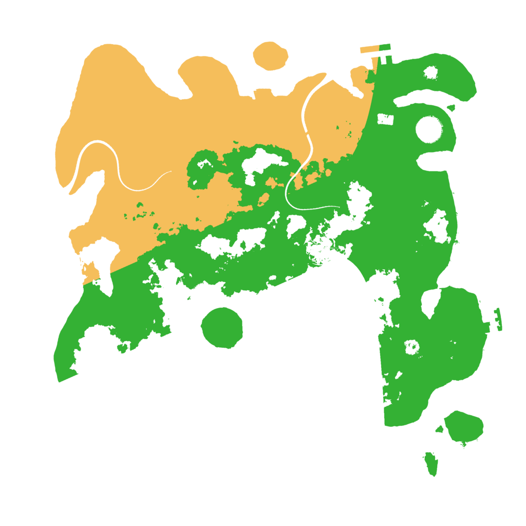 Biome Rust Map: Procedural Map, Size: 3500, Seed: 300749306