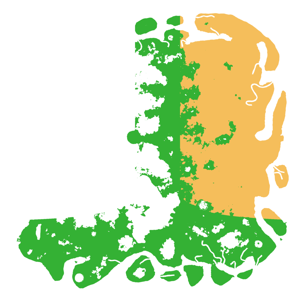 Biome Rust Map: Procedural Map, Size: 6000, Seed: 16636610