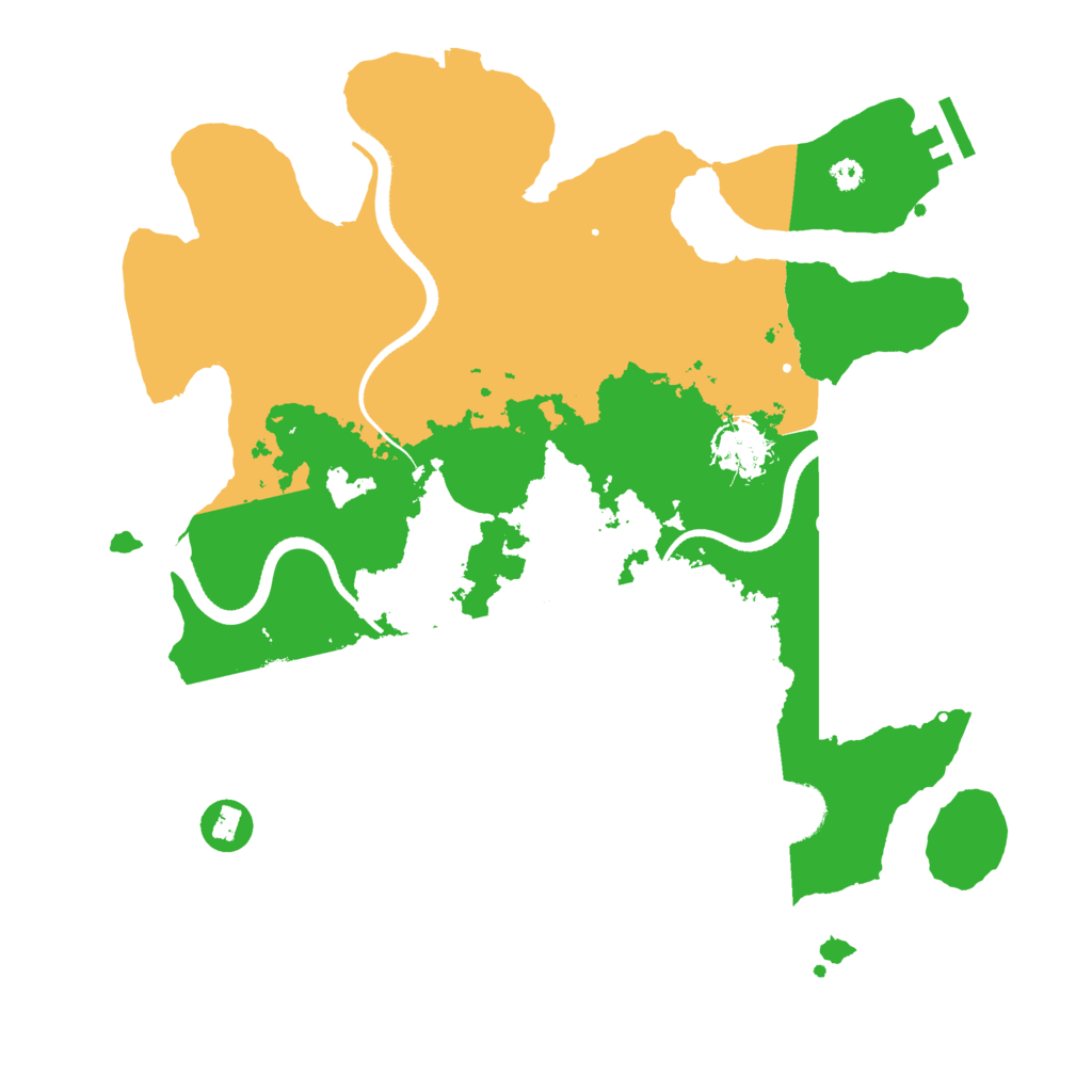 Biome Rust Map: Procedural Map, Size: 3500, Seed: 25061990