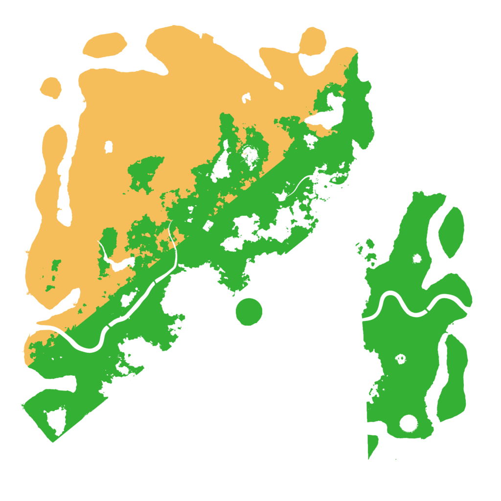 Biome Rust Map: Procedural Map, Size: 5000, Seed: 66261151