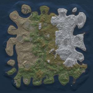 Thumbnail Rust Map: Procedural Map, Size: 4200, Seed: 2082270274, 19 Monuments