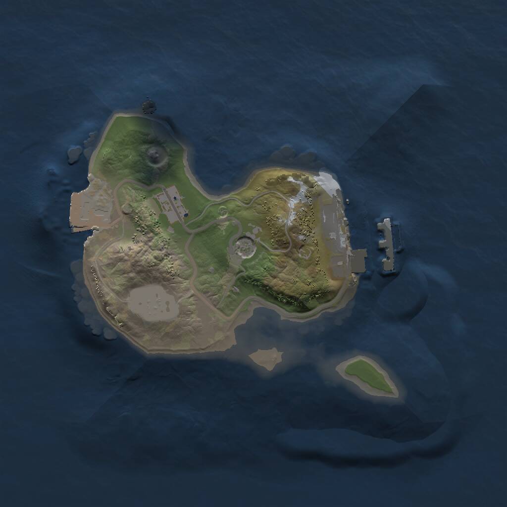 Rust Map: Procedural Map, Size: 1500, Seed: 776961409, 3 Monuments
