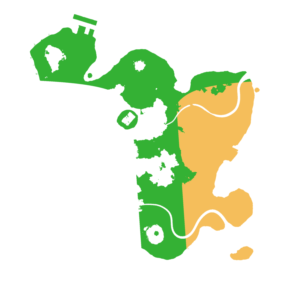 Biome Rust Map: Procedural Map, Size: 2500, Seed: 746607912