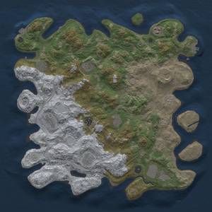 Thumbnail Rust Map: Procedural Map, Size: 4250, Seed: 1285512295, 18 Monuments