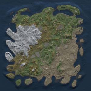 Thumbnail Rust Map: Procedural Map, Size: 4500, Seed: 1912645540, 19 Monuments