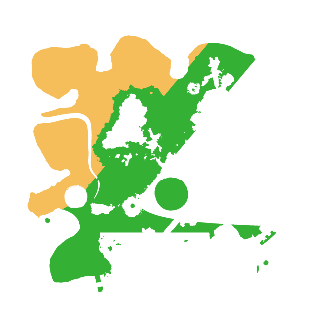 Biome Rust Map: Procedural Map, Size: 2500, Seed: 457057878