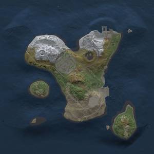 Thumbnail Rust Map: Procedural Map, Size: 1850, Seed: 1826700408, 5 Monuments