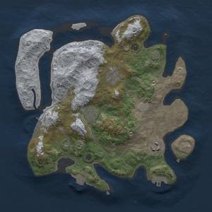 Thumbnail Rust Map: Procedural Map, Size: 3000, Seed: 641851, 12 Monuments