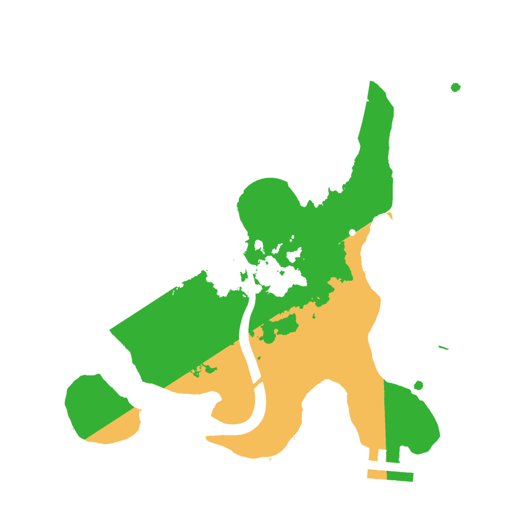 Biome Rust Map: Procedural Map, Size: 2300, Seed: 128542