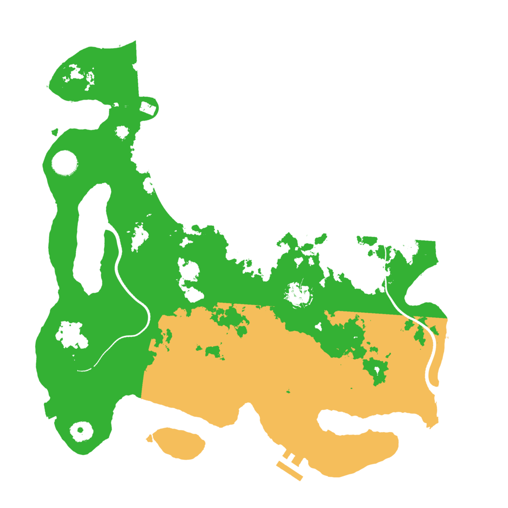 Biome Rust Map: Procedural Map, Size: 3550, Seed: 90789965