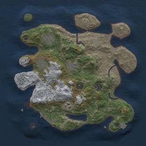 Thumbnail Rust Map: Procedural Map, Size: 3000, Seed: 7901, 13 Monuments