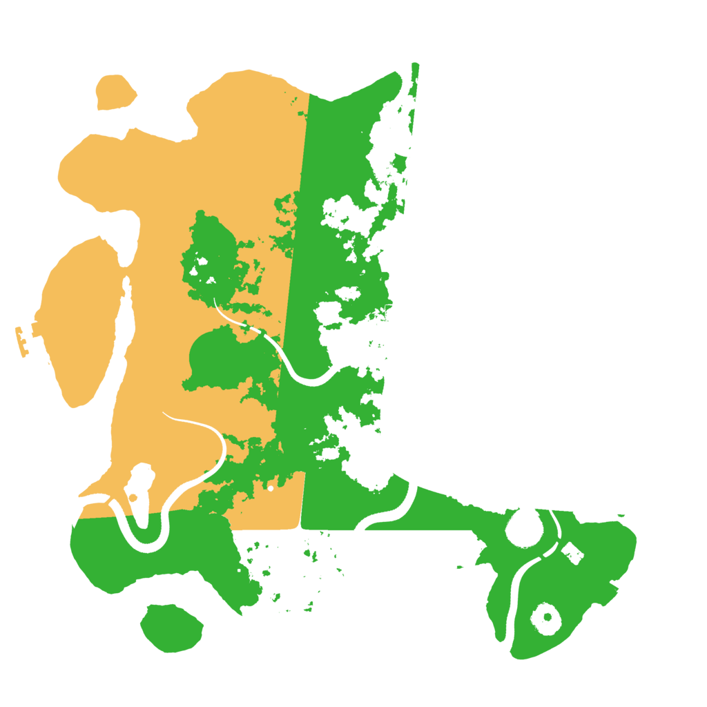 Biome Rust Map: Procedural Map, Size: 3500, Seed: 5244659