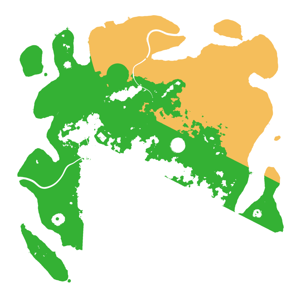 Biome Rust Map: Procedural Map, Size: 3700, Seed: 370046163