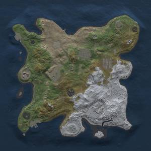 Thumbnail Rust Map: Procedural Map, Size: 3000, Seed: 1448099435, 15 Monuments