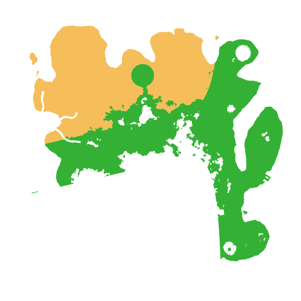 Biome Rust Map: Procedural Map, Size: 3500, Seed: 2086276029