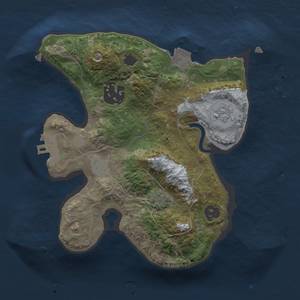 Thumbnail Rust Map: Procedural Map, Size: 2000, Seed: 42044209, 7 Monuments