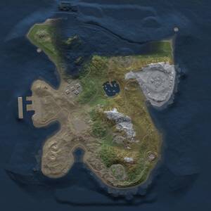 Thumbnail Rust Map: Procedural Map, Size: 2000, Seed: 42044209, 8 Monuments