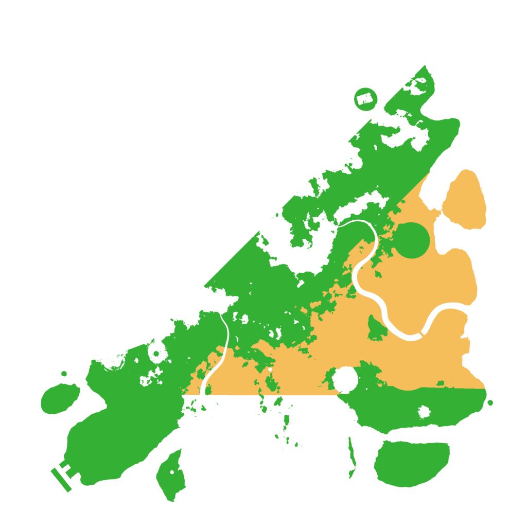 Biome Rust Map: Procedural Map, Size: 3850, Seed: 1998715366