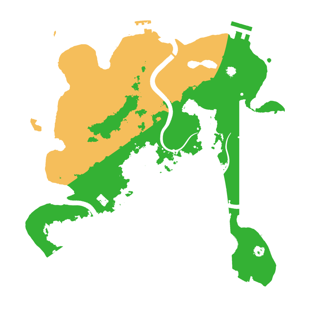 Biome Rust Map: Procedural Map, Size: 3000, Seed: 417431465
