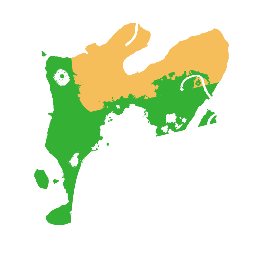 Biome Rust Map: Procedural Map, Size: 2500, Seed: 761444761