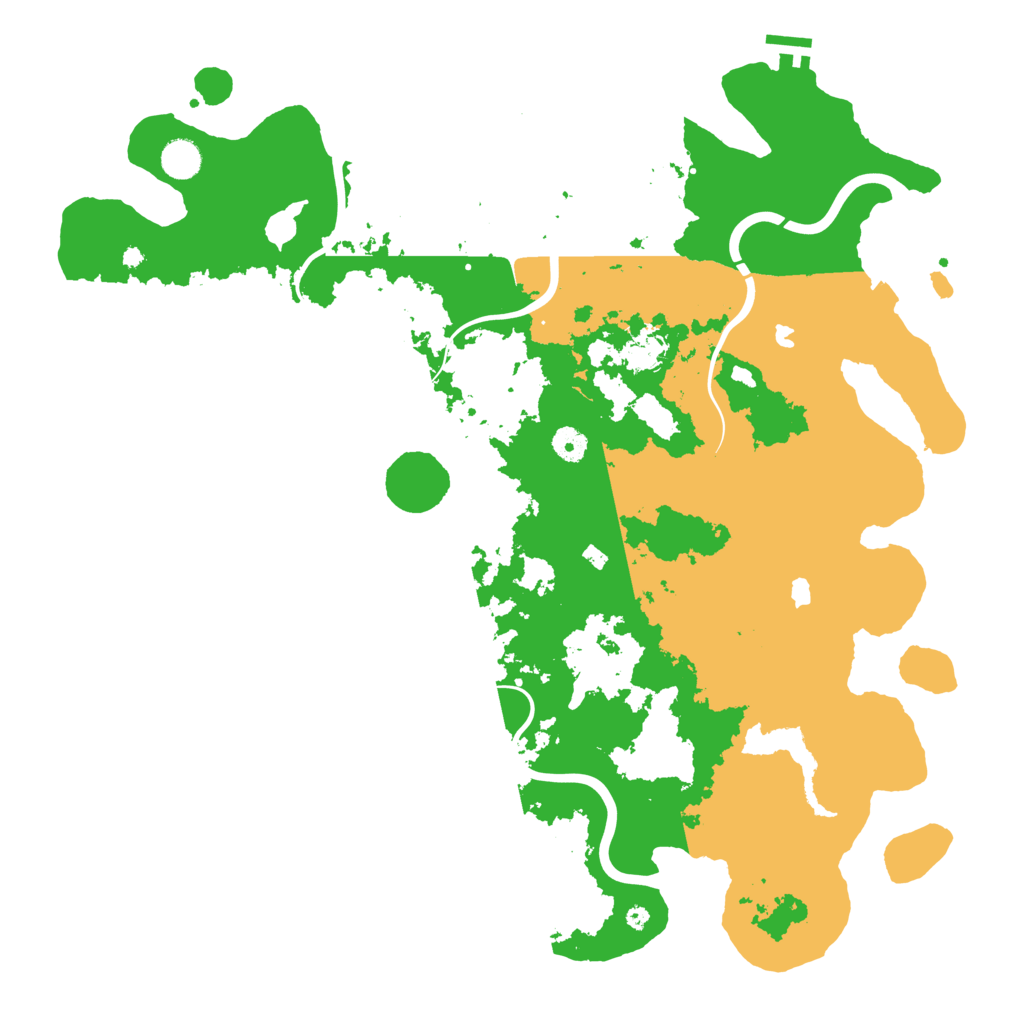 Biome Rust Map: Procedural Map, Size: 4500, Seed: 495561081