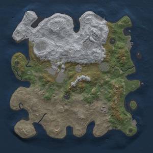 Thumbnail Rust Map: Procedural Map, Size: 3600, Seed: 58358547, 17 Monuments