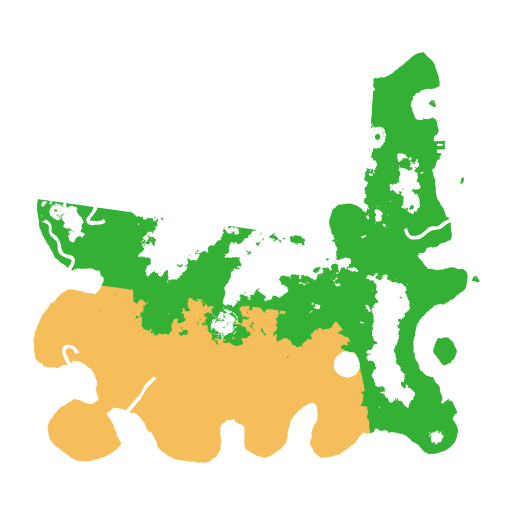 Biome Rust Map: Procedural Map, Size: 3600, Seed: 58358547