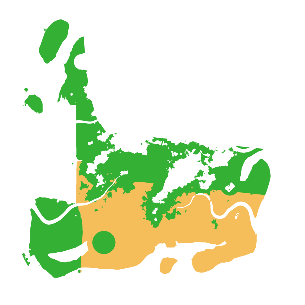 Biome Rust Map: Procedural Map, Size: 3500, Seed: 1738916175