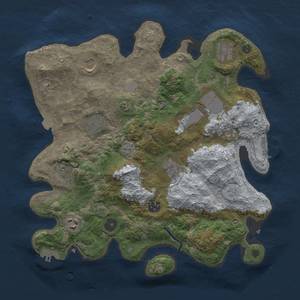 Thumbnail Rust Map: Procedural Map, Size: 3500, Seed: 1856860422, 17 Monuments