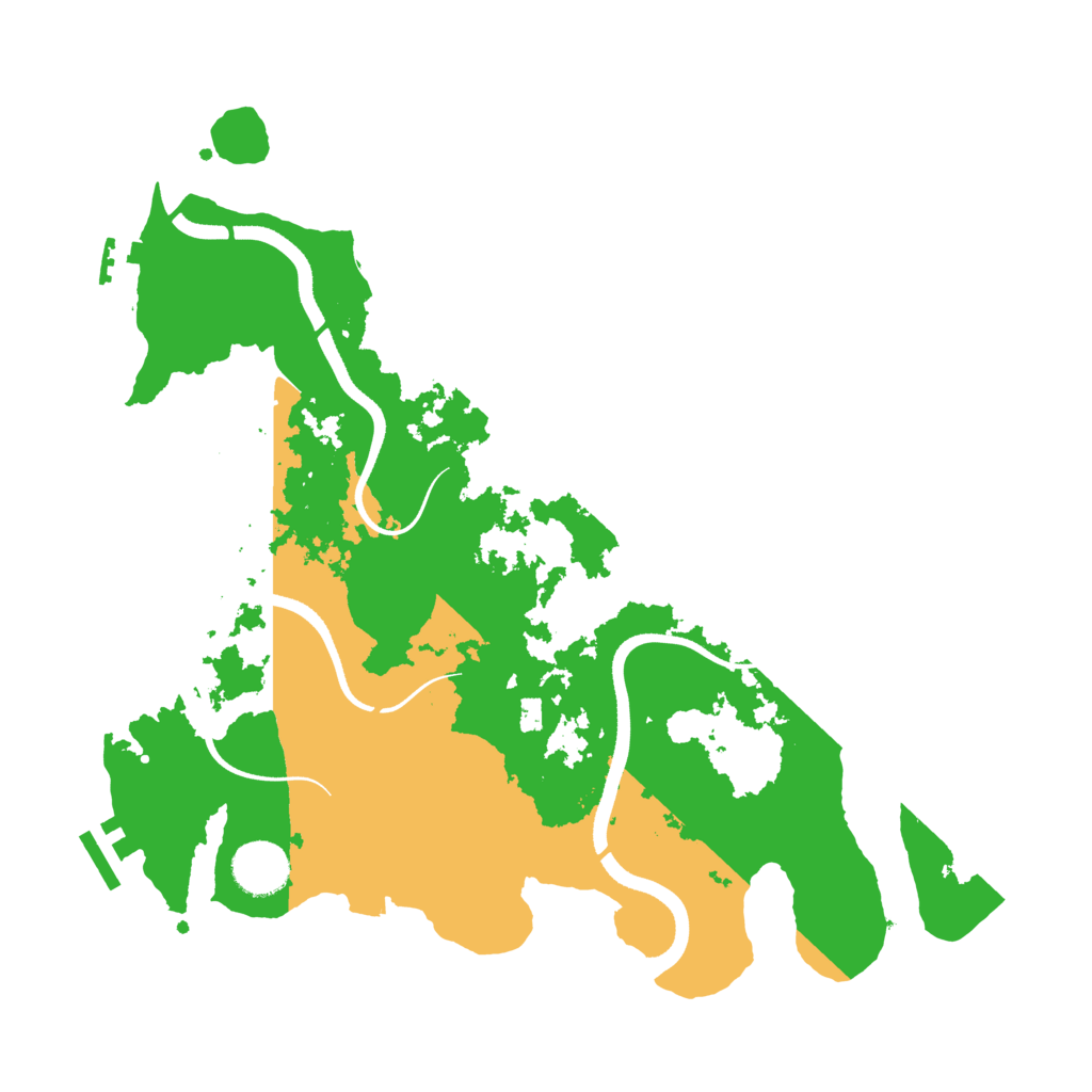 Biome Rust Map: Procedural Map, Size: 3500, Seed: 2015568281