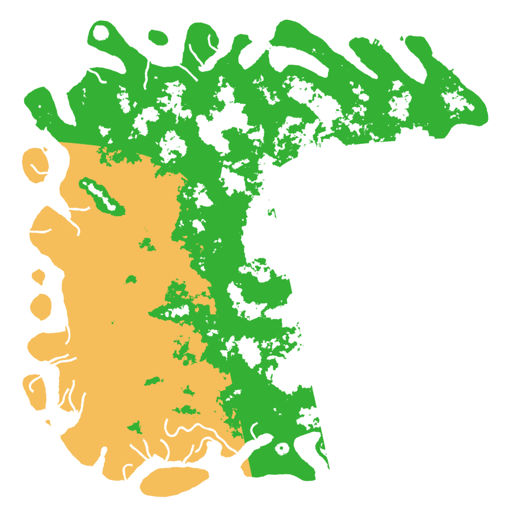 Biome Rust Map: Procedural Map, Size: 6000, Seed: 35478754