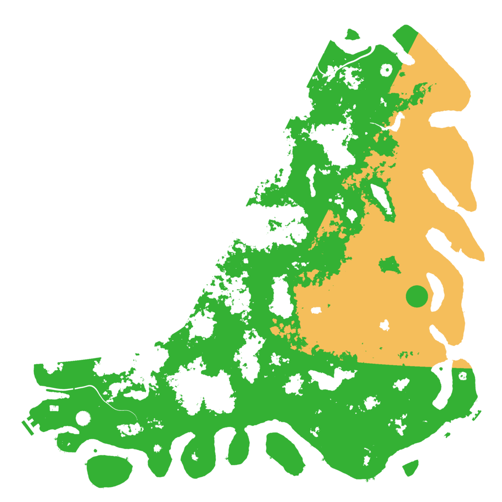 Biome Rust Map: Procedural Map, Size: 6000, Seed: 1792692180