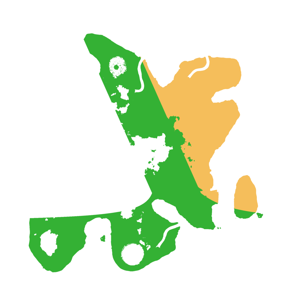 Biome Rust Map: Procedural Map, Size: 2450, Seed: 934174546